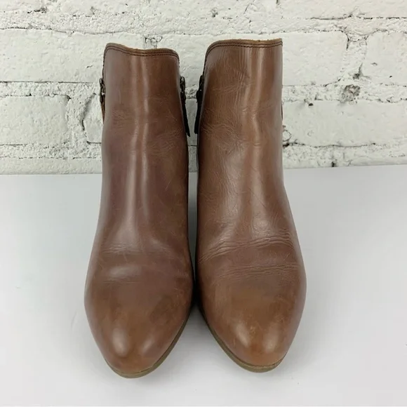 Frye Judith Double Zip Stacked Heel Ankle Bootie 9.5 - Picture 3 of 10